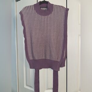 Elegant Lavender Women's Knit Sweater